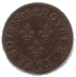 Double tournois, 1er type de Paris (légende française) (revers)