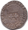 Quart d'écu, croix feuillue (revers)