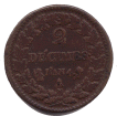 2 Décimes Dupré (revers)