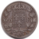 5 Francs CHARLES X, 2e TYPE (revers)