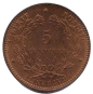 5 Centimes CERES (revers)